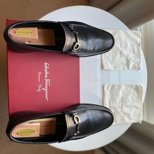Salvatore Ferragamo Black Dress Loafer Size 11.5EE